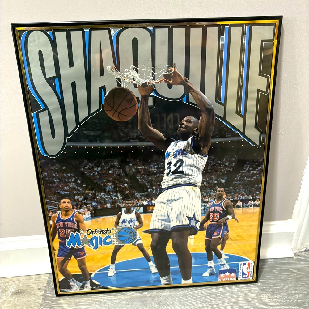 Original vintage Shaquille O’Neal print from the 1990s. EUC